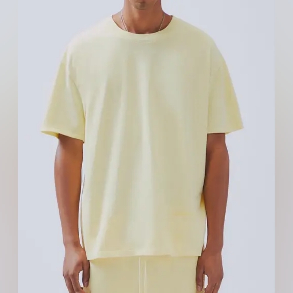 Fear Of God Essentials Lemonade Yellow Boxy Short Sleeve Tshirt Men's Small‎